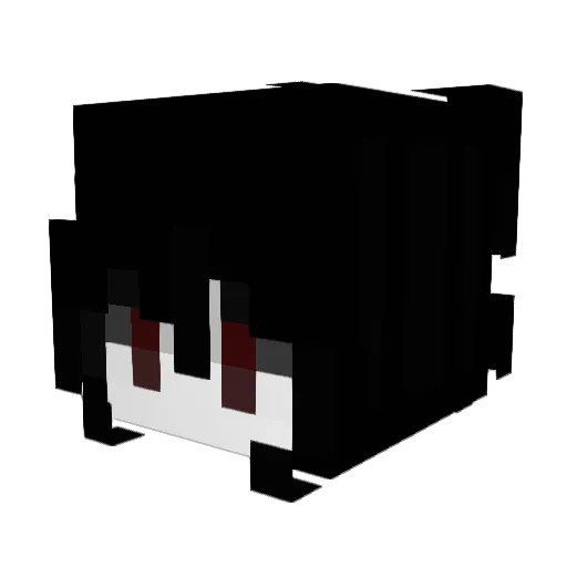 unknowfelling Minecraft avatar head, 3D render