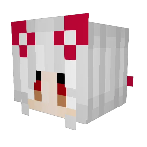 unknown0203 Minecraft avatar head, 3D render