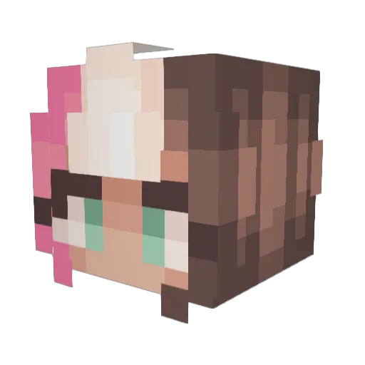 unknown3k Minecraft avatar head, 3D render