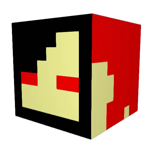 unknown808 Minecraft avatar head, 3D render