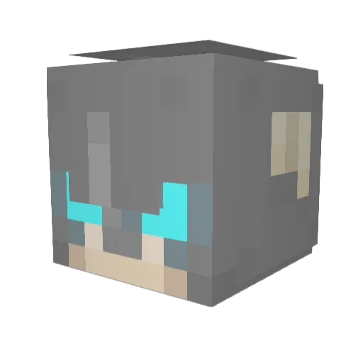 unknown99999 Minecraft avatar head, 3D render