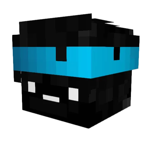 unknown_bandit Minecraft avatar head, 3D render