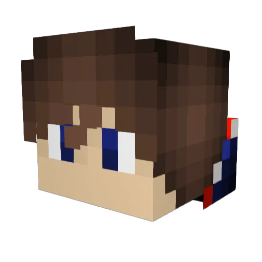 unknowncrafter21 Minecraft avatar head, 3D render