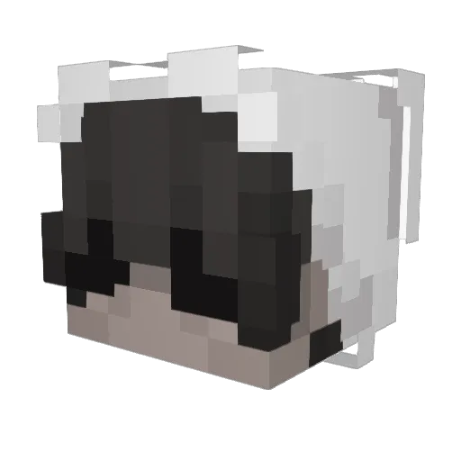 unknqown Minecraft avatar head, 3D render
