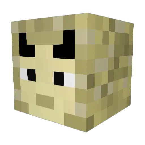 unknwnGmer Minecraft avatar head, 3D render