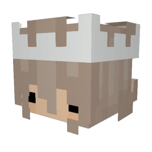 unkontrollierbar Minecraft avatar head, 3D render