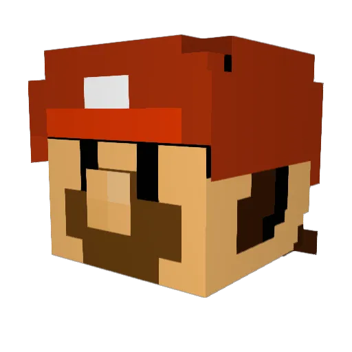 unkown5263 Minecraft avatar head, 3D render