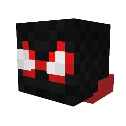 unkshakz Minecraft avatar head, 3D render