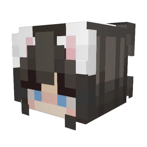 unleashed_bunny1 Minecraft avatar head, 3D render