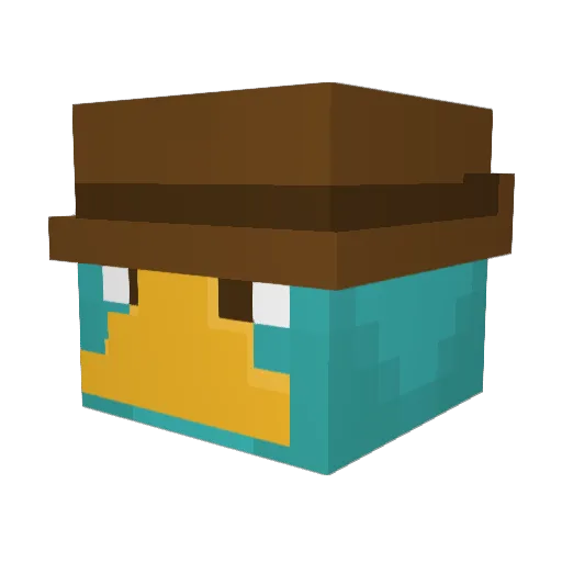 unlegit_marcus Minecraft avatar head, 3D render