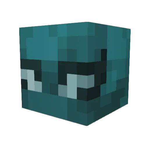 unlimb Minecraft avatar head, 3D render