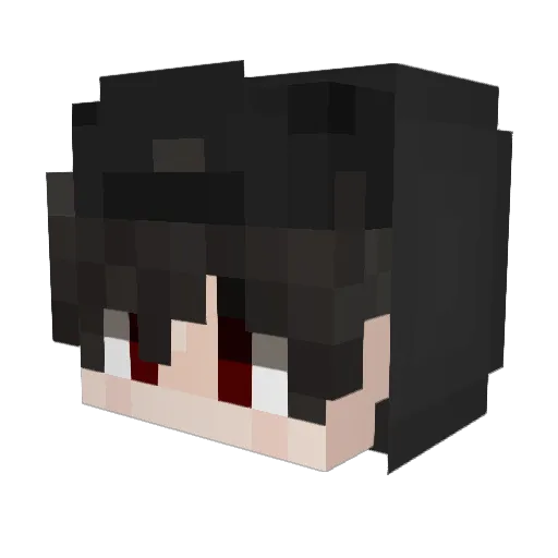 unlovili Minecraft avatar head, 3D render