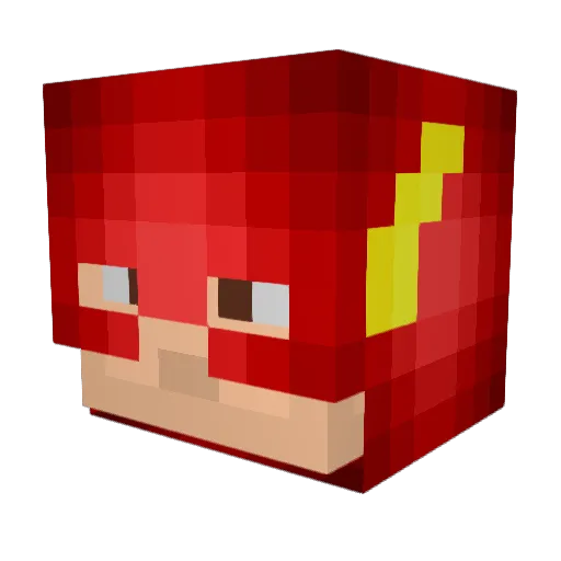 unluckysucc Minecraft avatar head, 3D render
