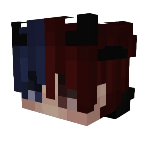unnamedash Minecraft avatar head, 3D render