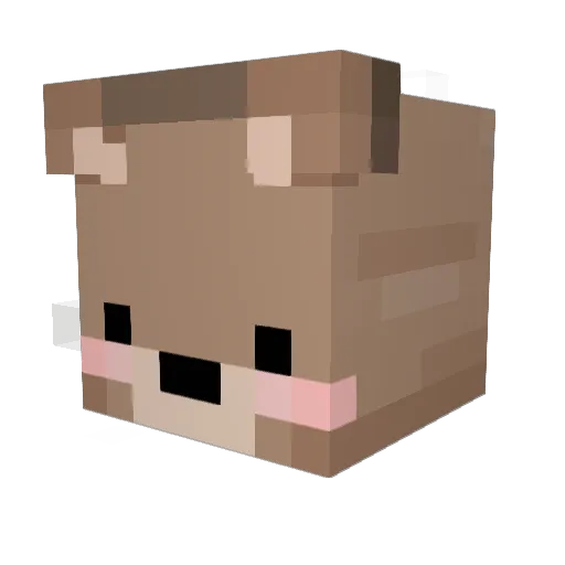 unnazz Minecraft avatar head, 3D render