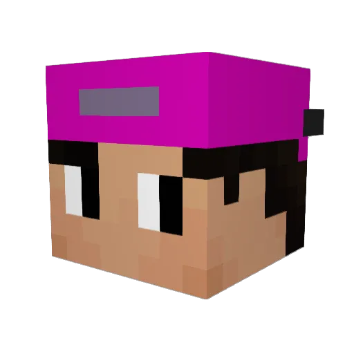 unnbaba7 Minecraft avatar head, 3D render