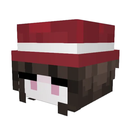 unnl Minecraft avatar head, 3D render