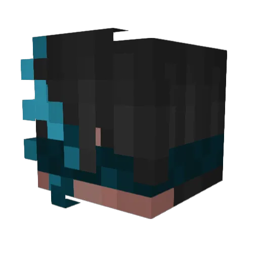 unnoticible Minecraft avatar head, 3D render