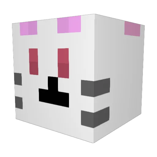 unodesu Minecraft avatar head, 3D render