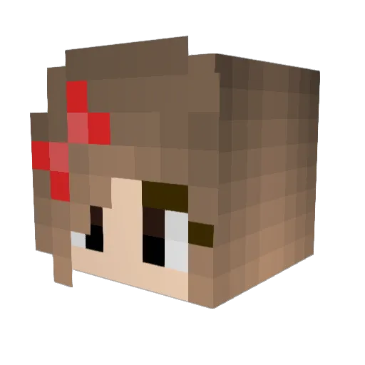 unoffical_lucy Minecraft avatar head, 3D render
