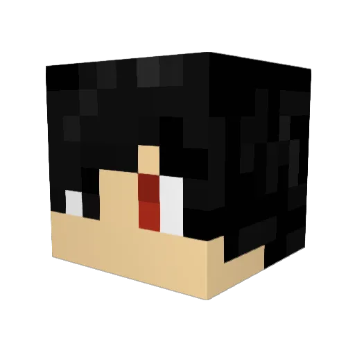 unordinarymudkip Minecraft avatar head, 3D render