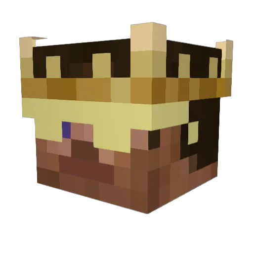 unos_ Minecraft avatar head, 3D render