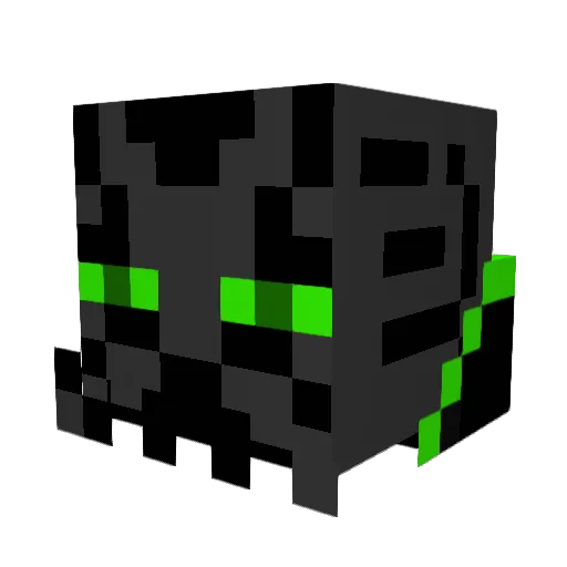 unostrikes Minecraft avatar head, 3D render