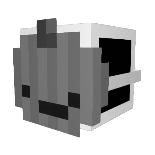 unothious Minecraft avatar head, 3D render