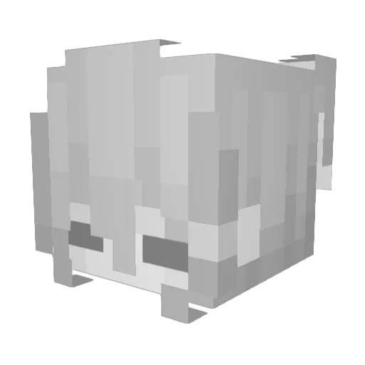 unozv Minecraft avatar head, 3D render