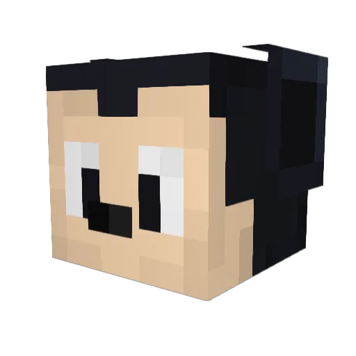 unperro70 Minecraft avatar head, 3D render