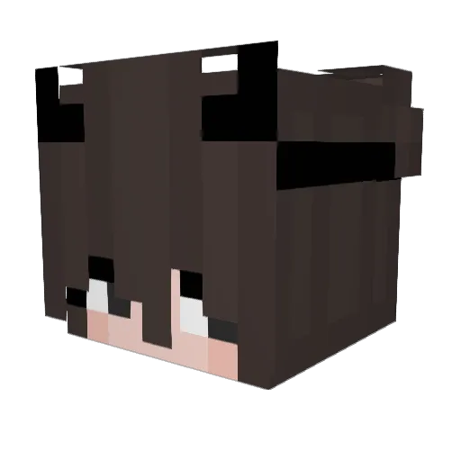 unpxsitive Minecraft avatar head, 3D render