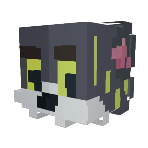 unratedalien Minecraft avatar head, 3D render