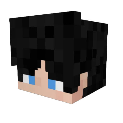 unreal1112 Minecraft avatar head, 3D render