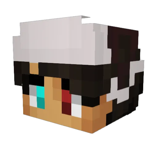 unreal7893 Minecraft avatar head, 3D render