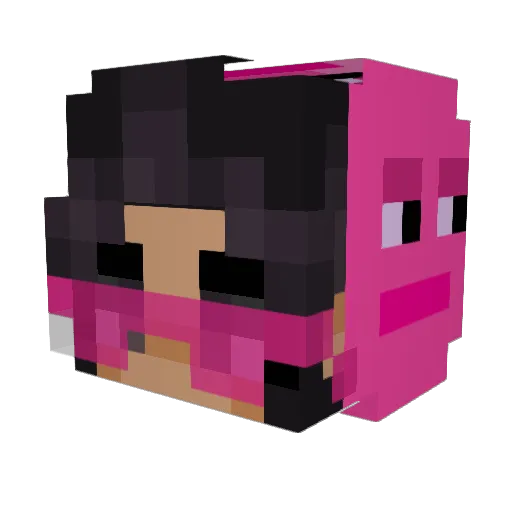 unrealMarioZ Minecraft avatar head, 3D render