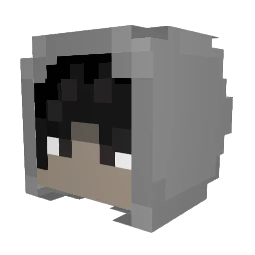 unrealism2 Minecraft avatar head, 3D render