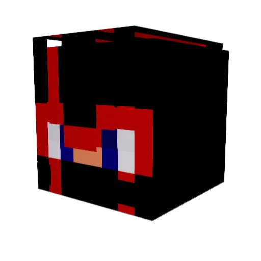 unrealkbm Minecraft avatar head, 3D render