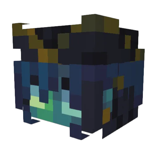 unrove Minecraft avatar head, 3D render