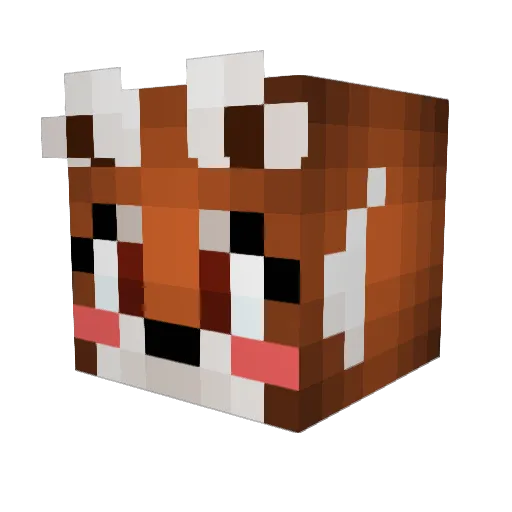 unrulycutieruby Minecraft avatar head, 3D render