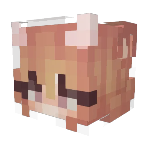 unserzuhause Minecraft avatar head, 3D render