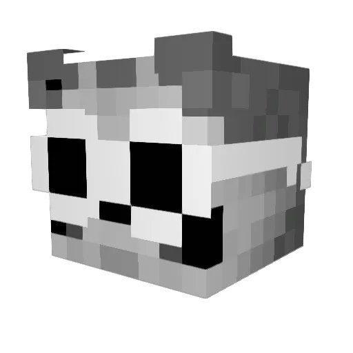unshod03 Minecraft avatar head, 3D render