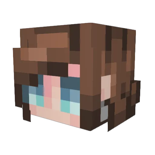unspeakableminer Minecraft avatar head, 3D render