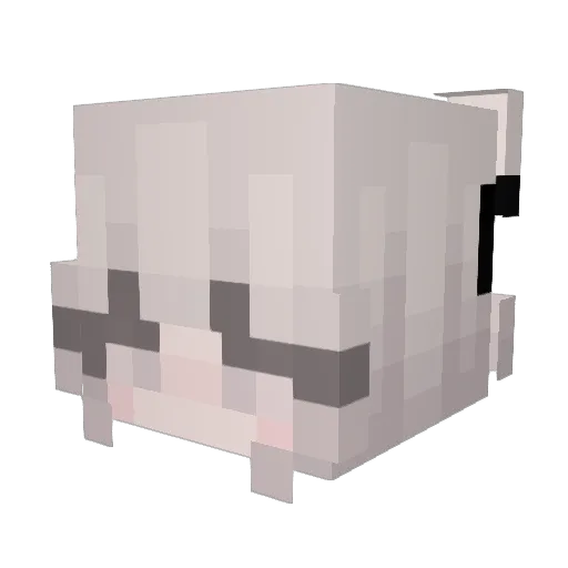 unstabilize Minecraft avatar head, 3D render