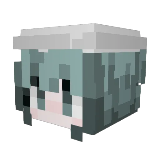 unstableparker Minecraft avatar head, 3D render