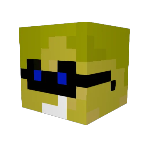 unstoppableGOD Minecraft avatar head, 3D render
