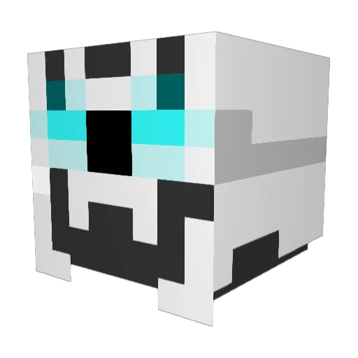 unsung21 Minecraft avatar head, 3D render