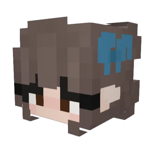 unt1tled_ Minecraft avatar head, 3D render