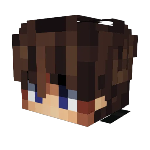 untaktisch Minecraft avatar head, 3D render
