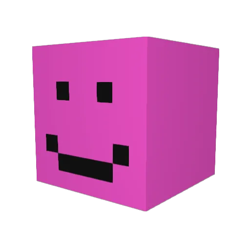 untds7 Minecraft avatar head, 3D render