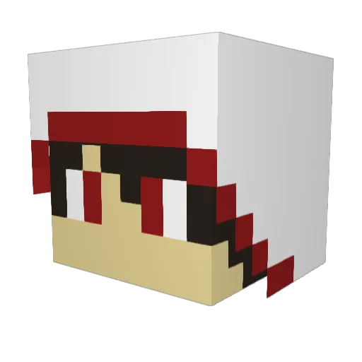 unter2004 Minecraft avatar head, 3D render